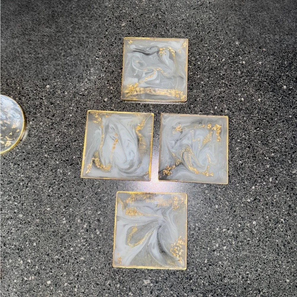Handmade Marbled Coasters